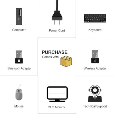 HP EliteDesk 800 G3 Mini Business Desktop Computer with 27" FHD Monitor PC Bundle, Intel Core i5-6500T Desktop PC, 16GB RAM, 512GB SSD, Keyboard & Mouse, Windows 11 Pro (Renewed) - Image 8