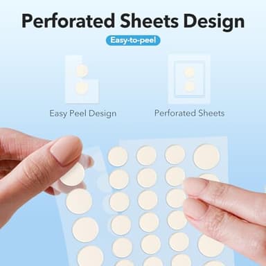 Pimple Patches for Face, Hydrocolloid Acne Patches, Cute Round Shape Zit Covers, Spot Stickers with Tea Tree, Salicylic Acid & Cica Oil| 2 Sizes (9mm, 12mm) |288 Count - Image 6