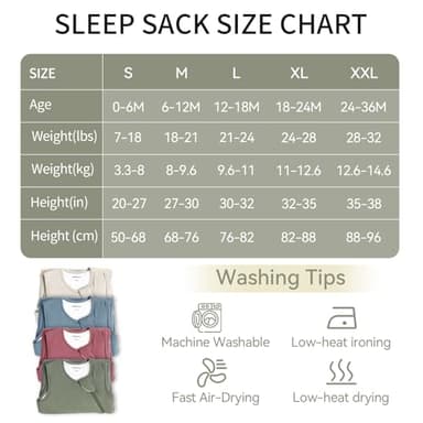 BubblePanda Rayon Made from Bamboo Sleep Sack 18-24 Months 1.0 Tog Supersoft & Breathable Toddler Sleep Sack 2t Baby Wearable Blanket with 2-Way Zipper Unisex Sleeping Bag for Babies - Image 6