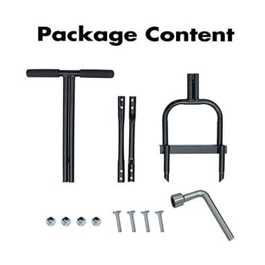 Gardzen Plug Aeration, Hand Hollow Tine Lawn Aerator, Heavy Duty Aerator for Compacted Soils and Lawns, 35" x 11", Black - Image 2