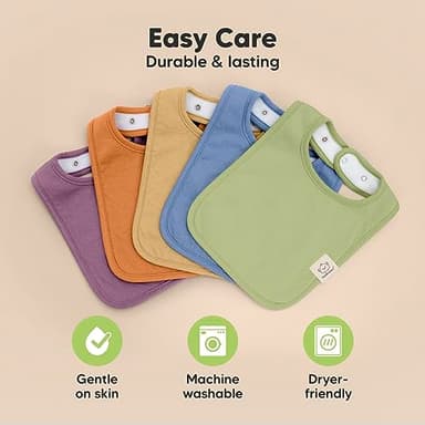 KeaBabies 8-Pack Organic Baby Bibs for Boys, Girls - Super Absorbent Cotton Drool Bibs for Baby Girl & Boy, Teething Toddler, Drooling Newborn, Ultra Soft & Machine Washable (Cruise) - Image 7