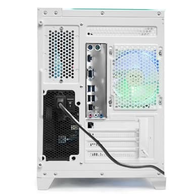 LXZ Desktop Computer, Prebuilt PC AMD Ryzen 7-5700G 8 core 3.8GHz, 16G DDR4 RAM, 1TB NVME SSD, Tower Computer with 650W Power Supply for Home and Office(White) - Image 7