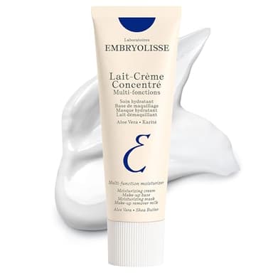 Embryolisse Lait-Crème Concentré Multifunction Daily Moisturizer, Makeup Primer, and Makeup Remover. French Face Cream With Shea Butter & Aloe Vera, Suitable for All Skin Types, 2.54 Fl Oz - Image 1