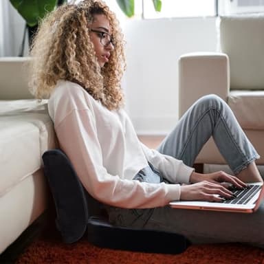 QUTOOL Orthopedic Seat Cushion and Lumbar Support Pillow for Office Chair & Car, Memory Foam with Washable Cover Ergonomic Desk Chair Cushion for Tailbone, Lower Back Pain, Sciatica Relief - Image 9