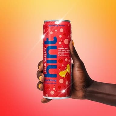 Hint Sparkling Water, Peach Raspberry - Canned Flavored Water Beverages with Electrolytes, Zero Calories, and Sugar Free - 12 Fl Oz Cans (Pack of 12) - Image 6