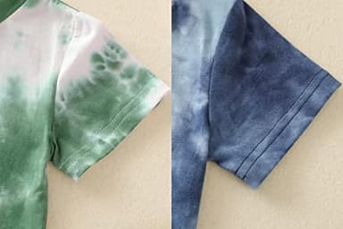 Toddler Baby Boy Summer Outfits Clothes Tie Dye Shirt and Short Set for Boys 4-Piece 2T - Image 4