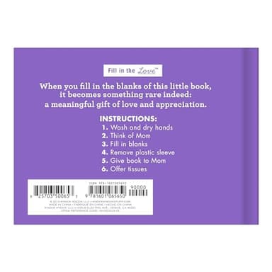 Knock Knock What I Love about Mom Fill in the Love Book Fill-in-the-Blank Gift Journal, 4.5 x 3.25-inches - Image 2