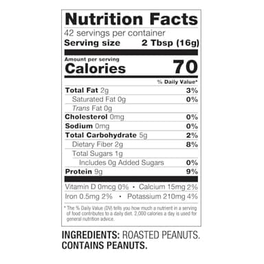 PBfit 24 Ounce Simply Peanut Powdered Peanut Powder, No Added Sugar or Salt, Non-GMO, Plant-Based, Gluten-Free Protein Powder, 9g of Protein 9% DV - Image 6