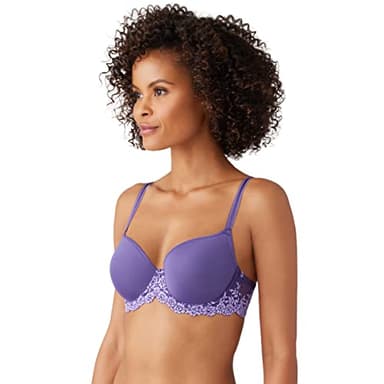 Wacoal Women's Embrace Lace Contour Bra, Mystical/Purple Rose, 36C - Image 2