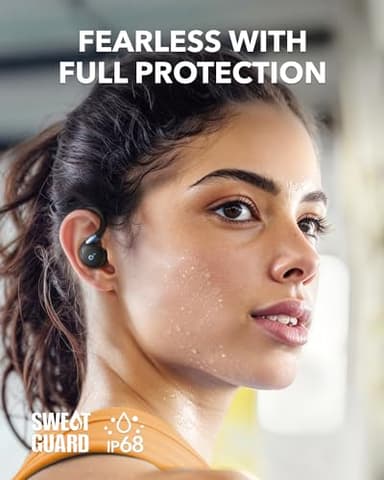 Soundcore Sport X20 by Anker, True-Wireless Workout Earbuds, Rotatable and Extendable Ear Hooks, Noise Cancelling, Deep Bass, IP68 Waterproof, Sweatproof, Dustproof, 48H Play, Sport Earbuds for Gym - Image 6