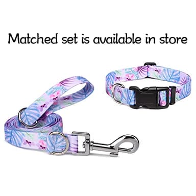 Suredoo Adjustable Dog Collar with Patterns, Ultra Comfy Soft Nylon Breathable Pet Collar for Small Medium Large Dogs (S, Purple Flower) - Image 7