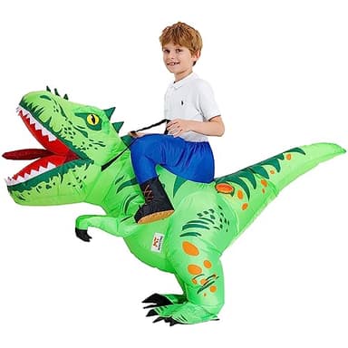 MT MENGTONG Halloween Costume Inflatable Dinosaur Costume Kids Riding T Rex Blow up Funny Party for Boys/Girls(2-3Y) - Image 4