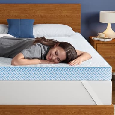 BedStory Extra Firm Mattress Topper Full - 4 Inch High Density Memory Foam Bed Toppers for Back Pain Relief and Motion Isolation - Removable Washable Cover, CertiPUR-US Certified - Image 1