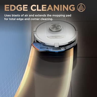 Shark Robot Vacuum & Mop Combo, PowerDetect NeverTouch Pro,Self-Emptying,Self-Refill with Self-Clean Pad Wash & Dry, 60-Day Debris Capacity,30-Day Refill Tank, 5PowerDetect Technologies,White,AV2800ZE - Image 9