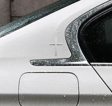 3D Christian Cross Car Decal - Metal Jesus Stickers for Cars, Trucks, SUV, Bible Religious Auto Emblem, Waterproof Chrome Silver Adhesive Backing (Silver*2) (Silver) - Image 2