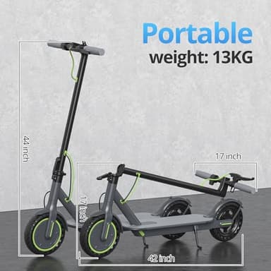 Roinside Electric Scooter for Adults - 8.5" Solid Tires, 350W Motor, Up to 19 MPH and 15 Miles Long-Range Commuting Folding E-Scooter with Dual Braking System and Smart App - Image 5