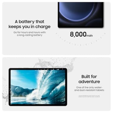 Samsung Galaxy Tab S9 FE 10.9” 256GB WiFi Android Tablet, Large Display, Long Battery Life, Powerful Processor, S Pen, 8MP Camera, Lightweight Durable Design, Expandable Storage, US Version,2023,Mint - Image 4