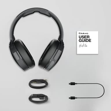 Skullcandy Hesh Evo Wireless Over-Ear Bluetooth Headphones with Extra USB-C Charging Cable, Noise Isolating, 36 Hours Battery, Foldable Lightweight Design, Microphone for iPhone Android - True Black - Image 7