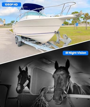 AUTO VOX Wireless Backup Camera Magnetic: 5" Portable No Wiring 1 Min Install Trailer Hitch Camera, 2-Channel HD 1080P Car Monitor & IR Night Vision Back Up Camera Systems for Truck, RV, Camper - Image 4