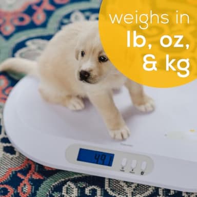 Beurer BY90 Baby Scale, Pet Scale, Digital, with Measuring Tape, tracking weight with App | For: Infant, Newborn, Toddler /Puppy, Cat - Animals | LCD Display, weighs Lbs/Kg/Oz Highly accurate - Image 8