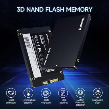 fanxiang 1TB SATA SSD 2.5'' SSD SATA III 6 Gb/s Internal Solid State Drive Up to 560 MB/s 3D NAND SLC Cache for Laptop and PC Desktop Performance Boost 7mm(0.28″) S101Q - Image 7