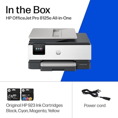 HP OfficeJet Pro 8125e Wireless All-in-One Color Inkjet Printer, Print, scan, Copy, ADF, Duplex Printing Best-for-Home Office, 3 Month Instant Ink Trial Included, AI-Enabled (405T6A) - Image 9