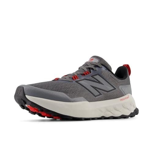 New Balance Men's Fresh Foam X Garoé V2 Trail Running Shoe, Castlerock/True Red/Slate Grey, 12 X-Wide - Image 1