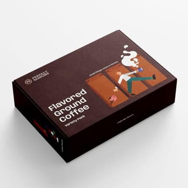 Perfect Samplers Flavored Ground Coffee Gift Box Variety Pack, Snickers, Baileys Hazelnut, French Vanilla, Medium Roast Ground Coffee Sampler, 3 Pack - Image 5