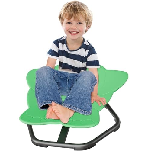 Daisybreath Spinning Chair for Autistic Kids, Kids Swivel Chair Sensory Seat for Autism ADHD Children, Autism Swivel Sensory Toy, Training Body Coordination, Green - Image 1