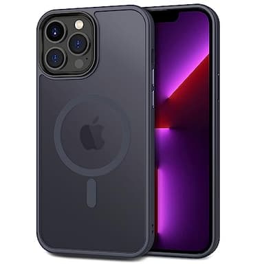 CACOE Magnetic Case for iPhone 13 Pro Max 6.7 inch-Compatible with MagSafe & Magnetic Car Phone Mount,TPU Thin Phone Cases Cover Protective Shockproof Anti-Fingerprint(Dark Blue) - Image 1