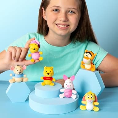 Micro Teenies Winnie The Pooh and Pals 6 Pack - Miniature Plush Figure, Suffed Animal, Toy Mini Soft Figure for Kids, Girls and Boys Ages 4+ - Image 4