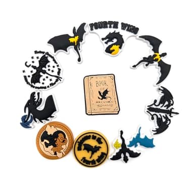 Shoe Charms Dragon Shoe Accessories Charms for Adults Book Lover Gifts Fantasy Novel Shoe Decoration - Image 4