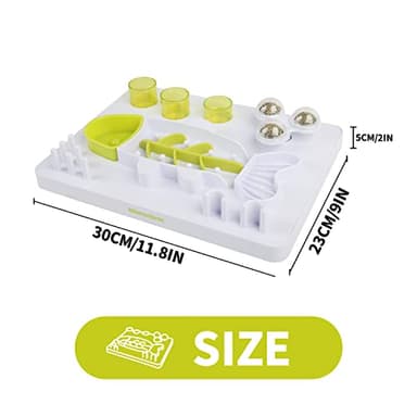 ALL FOR PAWS Interactive Cat Puzzle Feeder with 3 Catnip Balls – Slow Feeder Treat Dispenser Puzzle Toy for Indoor Cats, Mental Stimulation Digger Modules - Image 9