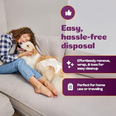 Inspire Pet Care Dog Diapers Female Dogs | Bulk Value Doggie Incontinence, Accidents, for Heat, Pee or Period and Housebreaking (X-Large (28 Count)) - Image 6