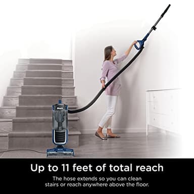 Shark NV151 Navigator Swivel Pro Complete Upright Vacuum with HEPA Filtration, Swivel Steering, Pet Power Brush, Crevice Tool & Upholstery Tool, for Pet Hair & Multi-Surface Cleaning, Navy - Image 3