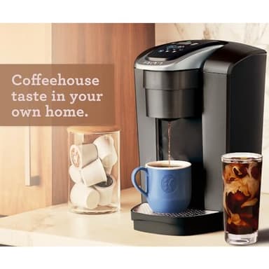 Keurig K-Elite Single Serve K-Cup Pod Coffee Maker, with Strength and Temperature Control, Iced Coffee Capability, 8 to 12oz Brew Size, Programmable, Brushed Slate - Image 11