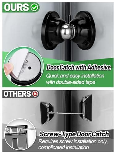 RV Magnetic Door Catch with Adhesives - Easy to Install Camper Trailer Door Holder, Sturdy Stopper for RV Accessories, 1 Pack - Image 3