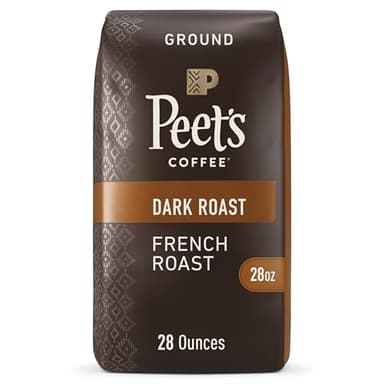 Peet's Coffee, Dark Roast Ground Coffee - French Roast 28 Ounce Bag - Image 1