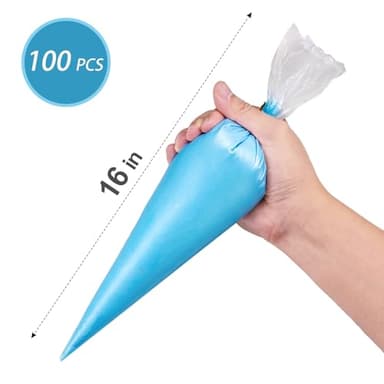 16 Inch Piping Bags Disposable, 100Pcs Large Pastry Bags, Frosting Bags, Cake Decorating Bags, Decorating Bags Large Piping Bags, Decorating Bags - Image 2