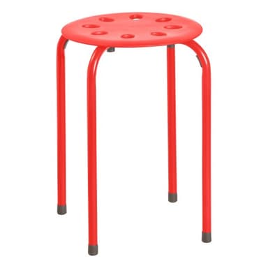 Norwood Commercial Furniture Stacking Stools for Kids and Adults, 17.75" Standard Height Portable Nesting Office and Classroom Stools, Assorted Color, Pack of 5 - Image 13