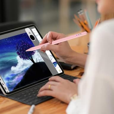 Universal Magnetic Stylus Pen for iOS/Android,Rechargeable Touch Screen Pen for Drawing & Writing Tablet Stylus with POM Tip for iPhone/Samsung/XiaoMi/Huawei/Vivo/Lenovo and Other Android device -Pink - Image 7