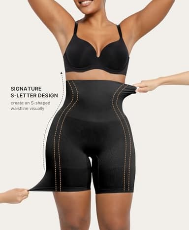 SHAPELLX Shapewear Tummy Control for Women Butt Lifting High Waist Shorts Seamless Body Shaper Thigh Slimmer Panties - Image 2