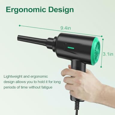 Meudeen Air Duster - Electric Air Blower - 5.74oz High Power Cleaning for Computer - PC - 2 Gear Compressed Air - Image 2