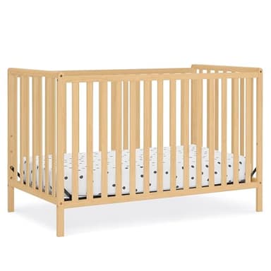 Delta Children Heartland 4-in-1 Convertible Crib, Natural - Image 1