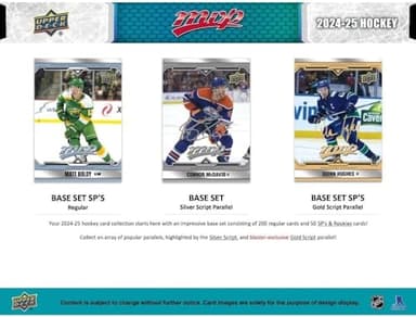 2024 2025 Upper Deck M V P Hockey Series Unopened Blaster Box of 15 Packs with Chance for Rookies Plus #1 Draft Picks Cards and Blaster Exclusive Gold Scripts - Image 6