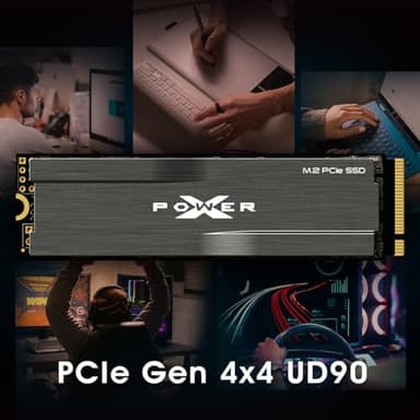 Silicon Power 2TB UD90 NVMe 4.0 Gen4 PCIe M.2 SSD R/W up to 5,000/4,800 MB/s with Heatsink (SP02KGBP44UD9005AC) - Image 3