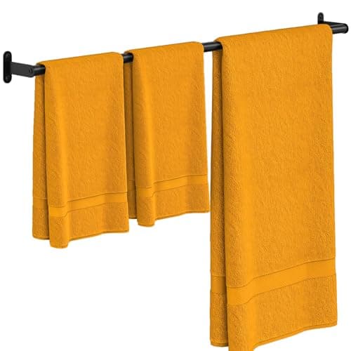 JUYSON Towel Bar for Bathroom 30 Inch Matte Black, Towel Racks for Bathroom Wall Mounted,Bathroom Accessories Stainless Steel Towel Rod Single Towel Holder Towel Hanger(Single Bar-Black, 30 in) - Image 1