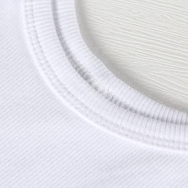 Artfish Women's Sleeveless Tank Top Form Fitting Scoop Neck Ribbed Knit Basic Cami Tight Fitted White S - Image 4