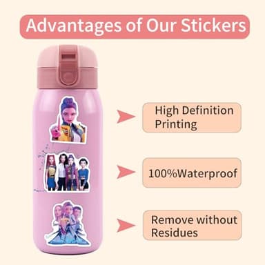 110PCS Demon Movie Hunters Stickers, Anime Stickers Waterproof Vinyl Stickers for Laptop Phone Skateboard - Image 5