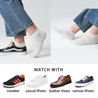 ATBITER Ankle Socks Womens and Men Thin Athletic Running Low Cut No Show Socks With Heel Tab 6/10-Pairs - Image 5
